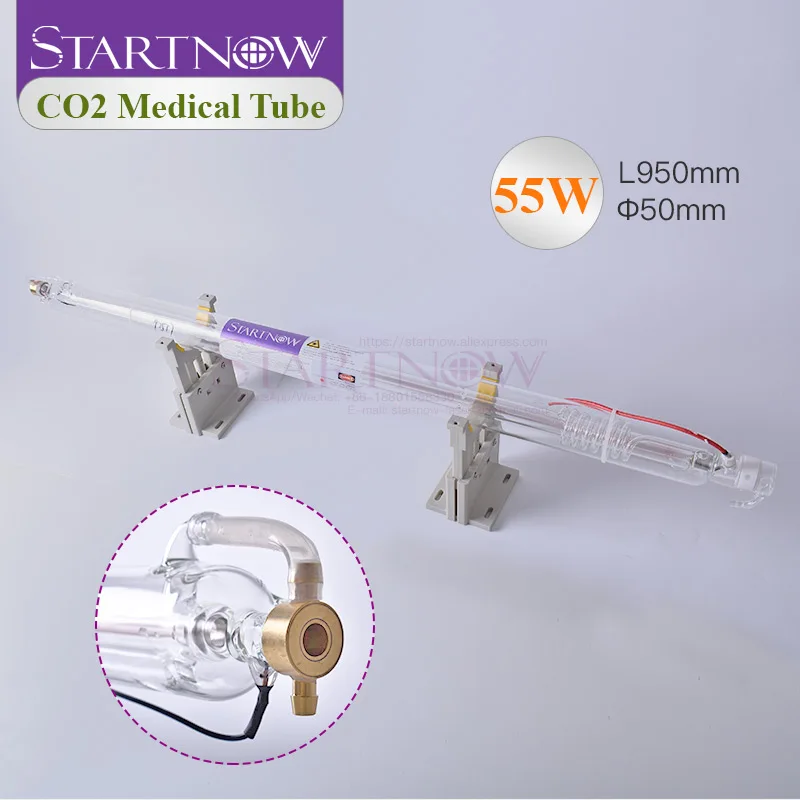 Startnow Medical CO2 Laser Tube 55W 950mm Glass Lamp 60W Pipe Dia 50mm Special for Co2 Medical Beauty Gynecology Industry Parts
Startnow Medical CO2 Laser Tube 55W 950mm Glass Lamp 60W Pipe Dia 50mm Special for Co2 Medical Beauty Gynecology Industry Parts