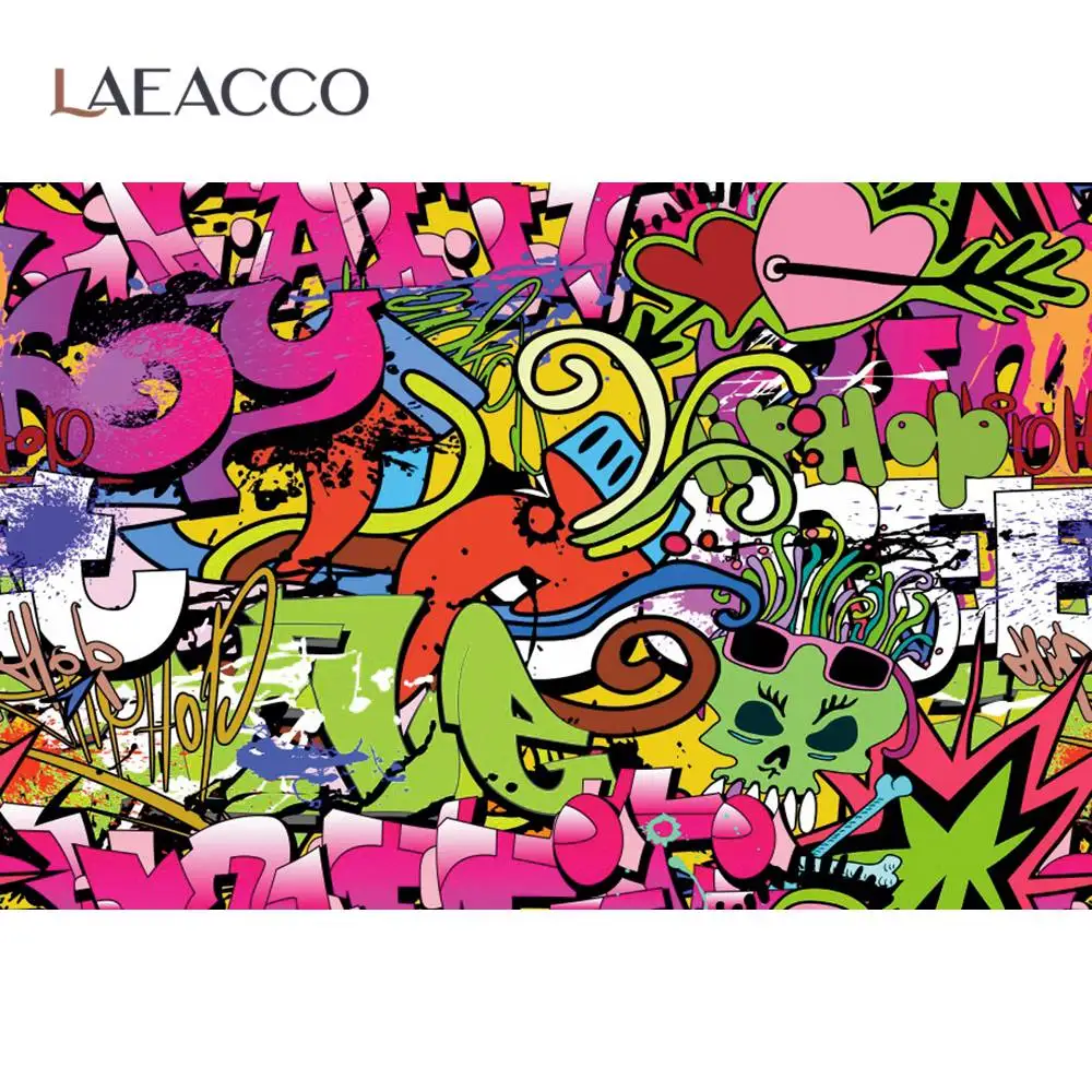 Laeacco Photography Backgrounds Cartoon Graffiti Brickwall Scenery Seamless Photophone Photographic Backdrops For Photo Studio
Laeacco Photography Backgrounds Cartoon Graffiti Brickwall Scenery Seamless Photophone Photographic Backdrops For Photo Studio