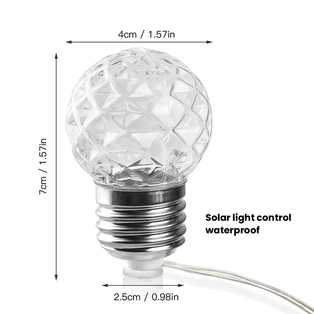 10/20 LED Patio String Lights Outdoor Solar powered Pineapple fairy Solar Lamp Power Garden Christmas wedding Decoration 3.8M/6M
10/20 LED Patio String Lights Outdoor Solar powered Pineapple fairy Solar Lamp Power Garden Christmas wedding Decoration 3.8M/6M