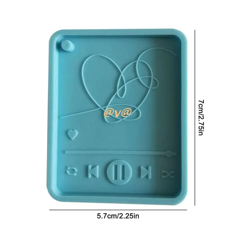 Valentine's Day MP3 Love Player Keychain UV Crystal Epoxy Mold Handmade Pendant Ornaments Resin Silicone Mould DIY Craft
Valentine's Day MP3 Love Player Keychain UV Crystal Epoxy Mold Handmade Pendant Ornaments Resin Silicone Mould DIY Craft