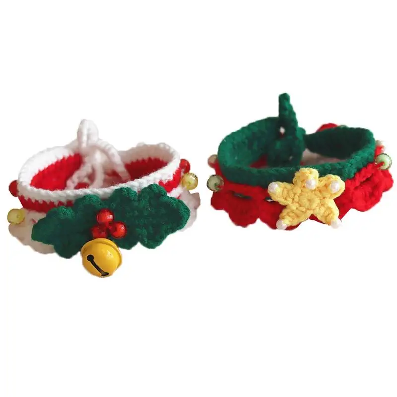 Pet Collar Knitted Festival Dog Costume Collar Kitten Collar Bib For Puppy Kitten Christmas Dress Up Pet Accessories
Pet Collar Knitted Festival Dog Costume Collar Kitten Collar Bib For Puppy Kitten Christmas Dress Up Pet Accessories