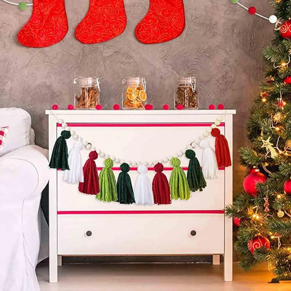 80%HOT Bead Garland Exquisite Workmanship Multi-color Christmas Decor Bedroom Bead Garland with Tassels for Nursery
80%HOT Bead Garland Exquisite Workmanship Multi-color Christmas Decor Bedroom Bead Garland with Tassels for Nursery