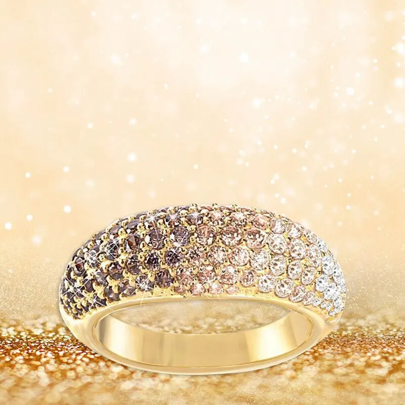 European Gold Color Crystal Inlaid Bling Rings For Women Finger Rings Wedding Engagement Fashion Jewelry
European Gold Color Crystal Inlaid Bling Rings For Women Finger Rings Wedding Engagement Fashion Jewelry