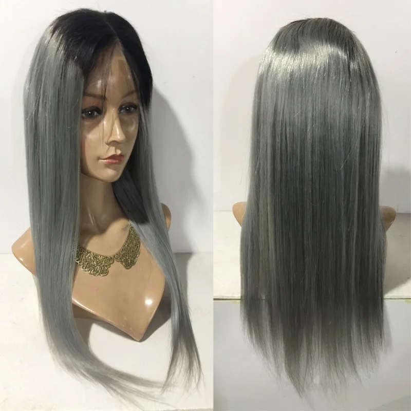 Ombre Gray 180% Density 26 Inch Long Straight Synthetic Lace Front Wig For Women Babyhair Preplucked Daily Cosplay
Ombre Gray 180% Density 26 Inch Long Straight Synthetic Lace Front Wig For Women Babyhair Preplucked Daily Cosplay