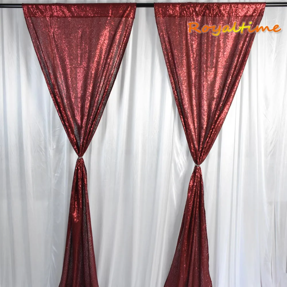 Royaltime 2x8. 5ft матовый бордовый блесток фоны вечерние Свадебная фотокабина фон декор