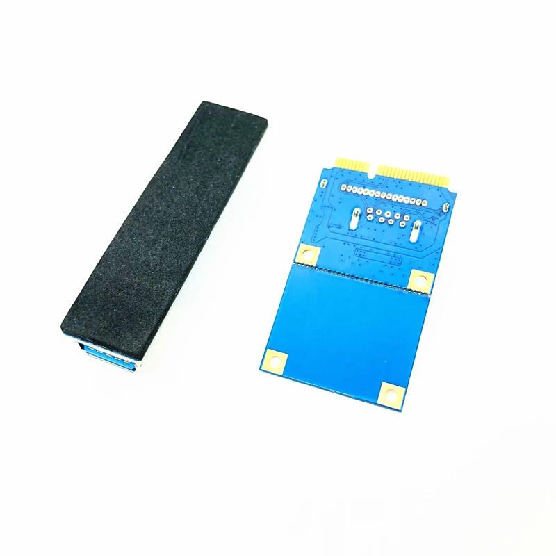 Мини PCI-E до X1 Райзер-карта PCI Express слот двойной SATA разъем питания 60 см USB 3 0
