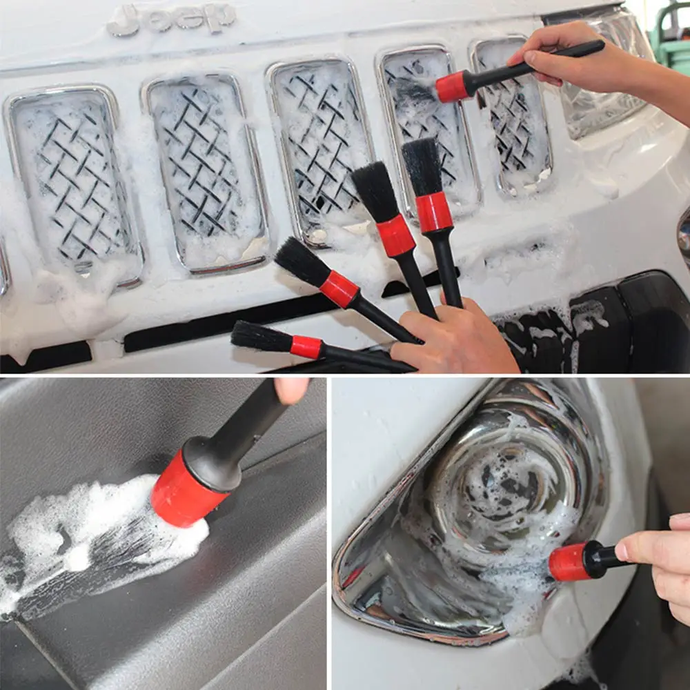 5pcs/Set Car Brush High Quality Detailing Brush Cleaning Brush Crevice Brush Car Washing Tool For Car Wheels Dashboard Seat
5pcs/Set Car Brush High Quality Detailing Brush Cleaning Brush Crevice Brush Car Washing Tool For Car Wheels Dashboard Seat