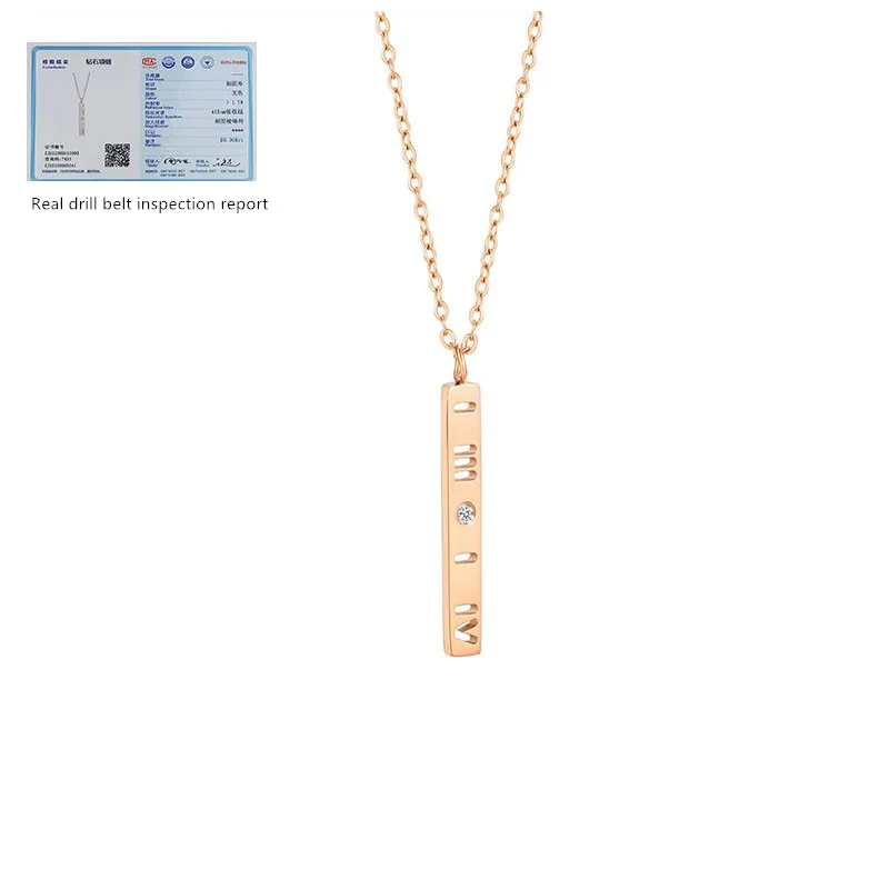 2021 New Hollowed-Out Roman Numerals Necklace Stylish And Versatile Titanium Steel Rose Gold Pendant For Women
2021 New Hollowed-Out Roman Numerals Necklace Stylish And Versatile Titanium Steel Rose Gold Pendant For Women