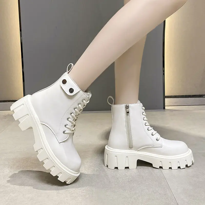 Осень/Зима 2022, новый стиль, ботинки мартинсы на толстой подошве, боковая молния, Универсальные женские ботинки средней длины
Осень/Зима 2022, новый стиль, ботинки мартинсы на толстой подошве, боковая молния, Универсальные женские ботинки средней длины