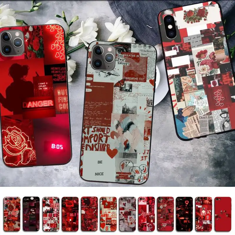 MaiYaCa Retro red pattern aesthetic Phone Case for iPhone 11 12 pro XS MAX 8 7 6 6S Plus X 5S SE 2020 XR cover
MaiYaCa Retro red pattern aesthetic Phone Case for iPhone 11 12 pro XS MAX 8 7 6 6S Plus X 5S SE 2020 XR cover