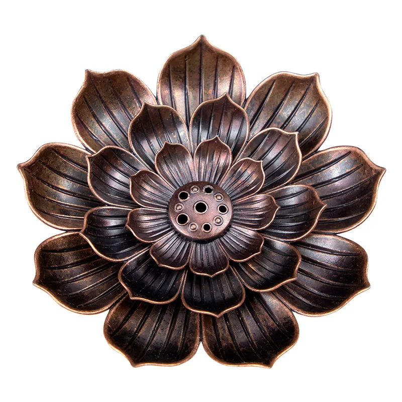 Alloy Incense Burner Stick Holder Buddhism Lotus Line Incense plate Sandalwood Coil Base Temples Yoga Studios Home Decoration
Alloy Incense Burner Stick Holder Buddhism Lotus Line Incense plate Sandalwood Coil Base Temples Yoga Studios Home Decoration