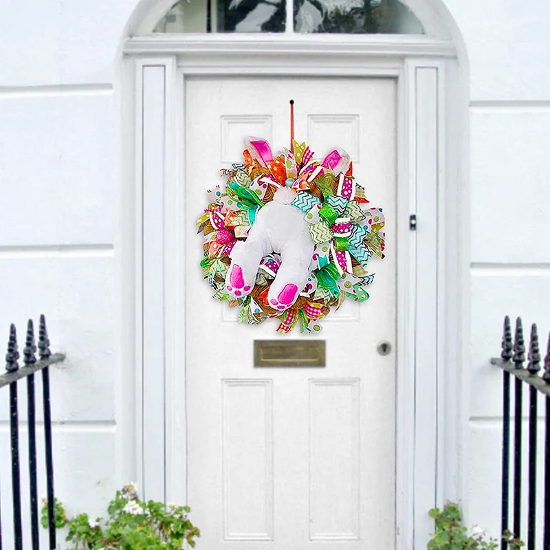 Easter Rabbit Wreath Decor for Front Door Easter Thief Bunny Butt with Ears Rabbit Shape Garland Wall Decor Easter Decor 66CY
Easter Rabbit Wreath Decor for Front Door Easter Thief Bunny Butt with Ears Rabbit Shape Garland Wall Decor Easter Decor 66CY