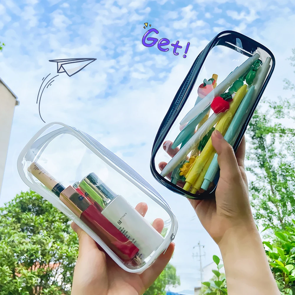 Transparent Pencil Case Pvc Large Capacity Zipper Pencil Bag T Gift School Pencil Box School Supplies Stationery
Transparent Pencil Case Pvc Large Capacity Zipper Pencil Bag T Gift School Pencil Box School Supplies Stationery