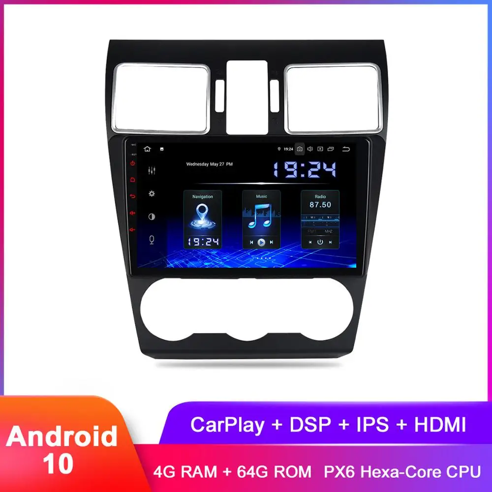 Автомобильное стерео устройство 9 "IPS дисплей Android 10 GPS для Subaru Forester WRX 2016 2017 2018 In