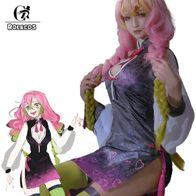 ROLECOS Anime Demon Slayer Kimetsu no Yaiba Cosplay Costumes Kanroji Mitsuri Cosplay Costume Cheongsam Women Dress Halloween
ROLECOS Anime Demon Slayer Kimetsu no Yaiba Cosplay Costumes Kanroji Mitsuri Cosplay Costume Cheongsam Women Dress Halloween