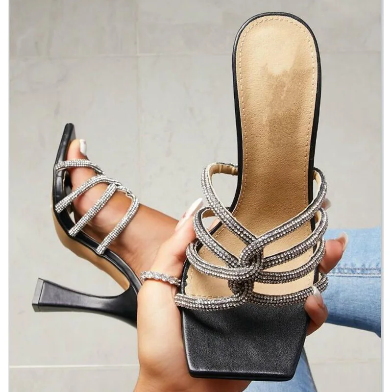 European new style rhinestone cross square toe high heels slippers sandals sexy pumps shoes size35-42
European new style rhinestone cross square toe high heels slippers sandals sexy pumps shoes size35-42