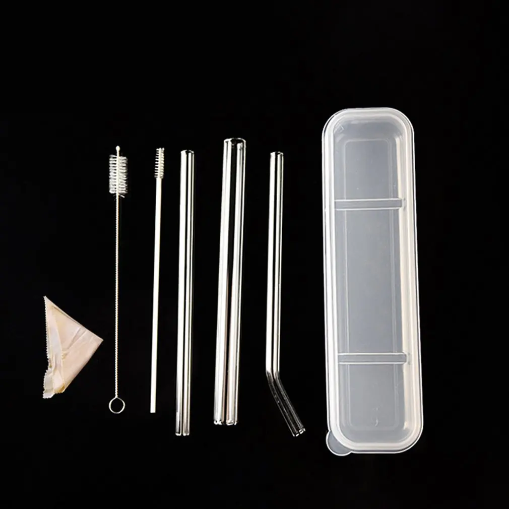 Reusable Straws with Case with Cleaning Brush Smoothie Straws Wide Flow for Smoothies Juices Portable Glass Straws Kit
Reusable Straws with Case with Cleaning Brush Smoothie Straws Wide Flow for Smoothies Juices Portable Glass Straws Kit