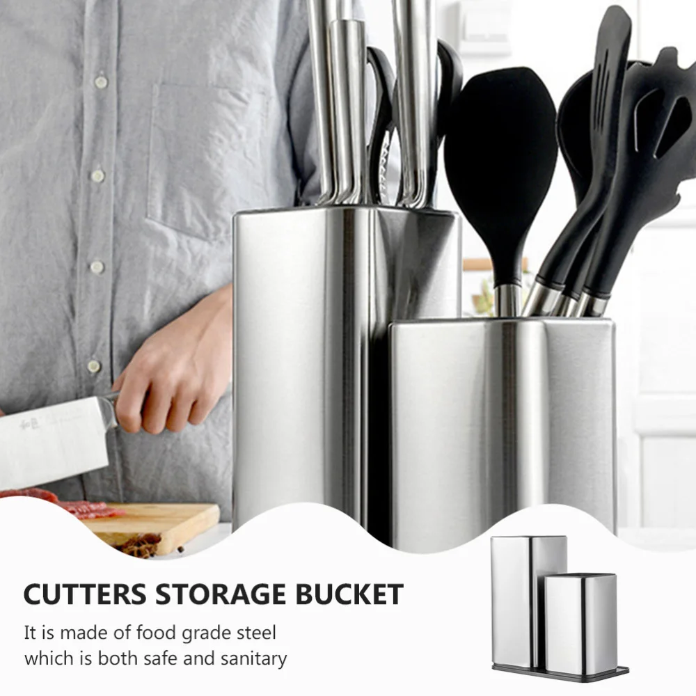 Stainless Steel Cutting Tools and Kitchen Things Storage Bucket (Assorted Color)
Stainless Steel Cutting Tools and Kitchen Things Storage Bucket (Assorted Color)