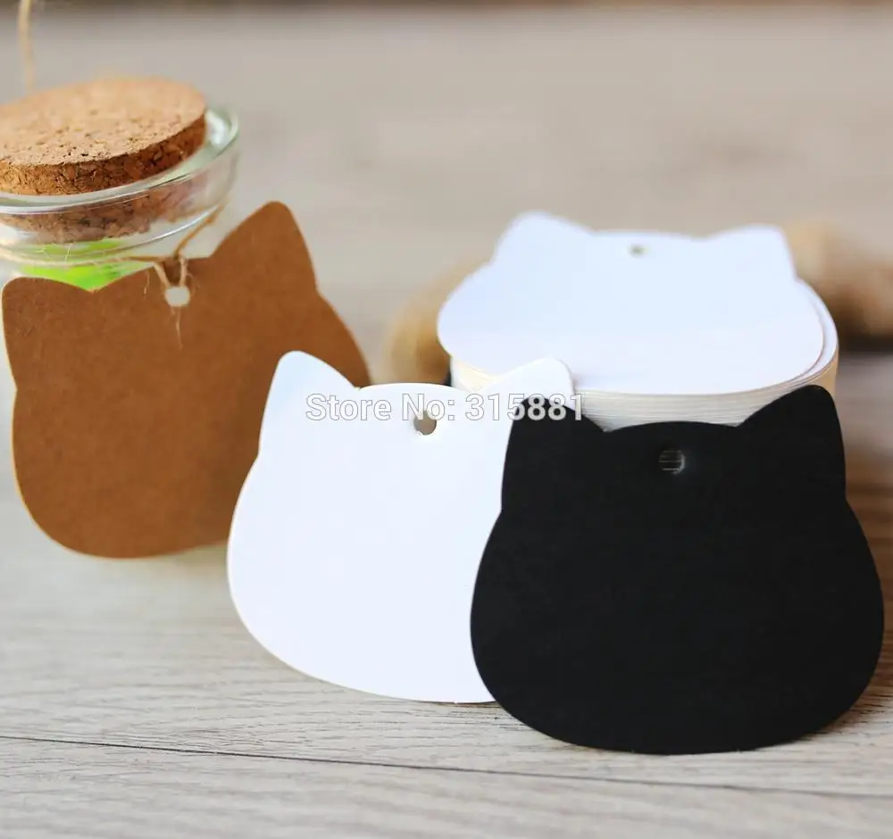 Cat head Kraft Paper Tags Gardening Labels DIY Wedding Note Blank Craft Gift Tag 5.2x6.5cm 100pcs/lot
Cat head Kraft Paper Tags Gardening Labels DIY Wedding Note Blank Craft Gift Tag 5.2x6.5cm 100pcs/lot