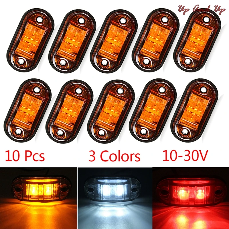10PCS Warning Light LED Diode Light Trailer Truck Orange White Red LED Side Marker Lamp
10PCS Warning Light LED Diode Light Trailer Truck Orange White Red LED Side Marker Lamp