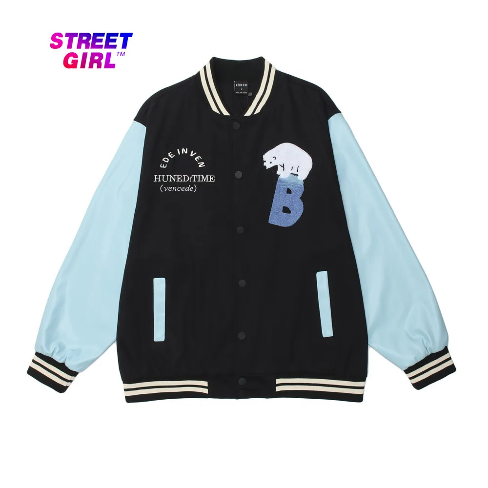 Towel embroidery letter printed baseball clothing outer set couple American tide card color stitching loose casual jacket
Towel embroidery letter printed baseball clothing outer set couple American tide card color stitching loose casual jacket