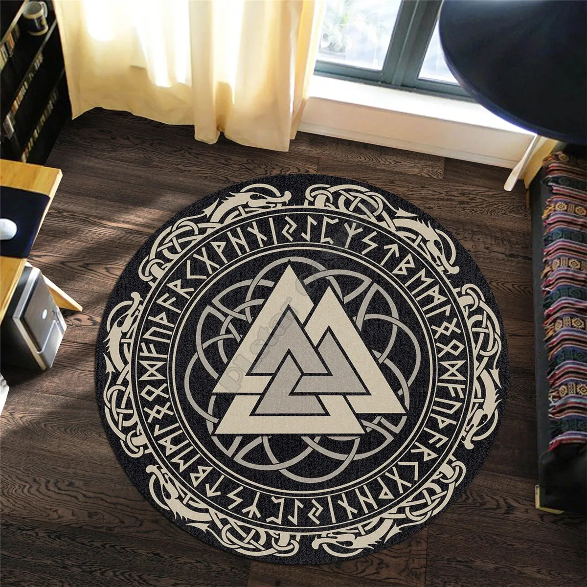 Viking Style Carpet Valknut Dragon 3D Printed Rug Non-slip Mat Dining Living Room Soft Bedroom Carpet
Viking Style Carpet Valknut Dragon 3D Printed Rug Non-slip Mat Dining Living Room Soft Bedroom Carpet