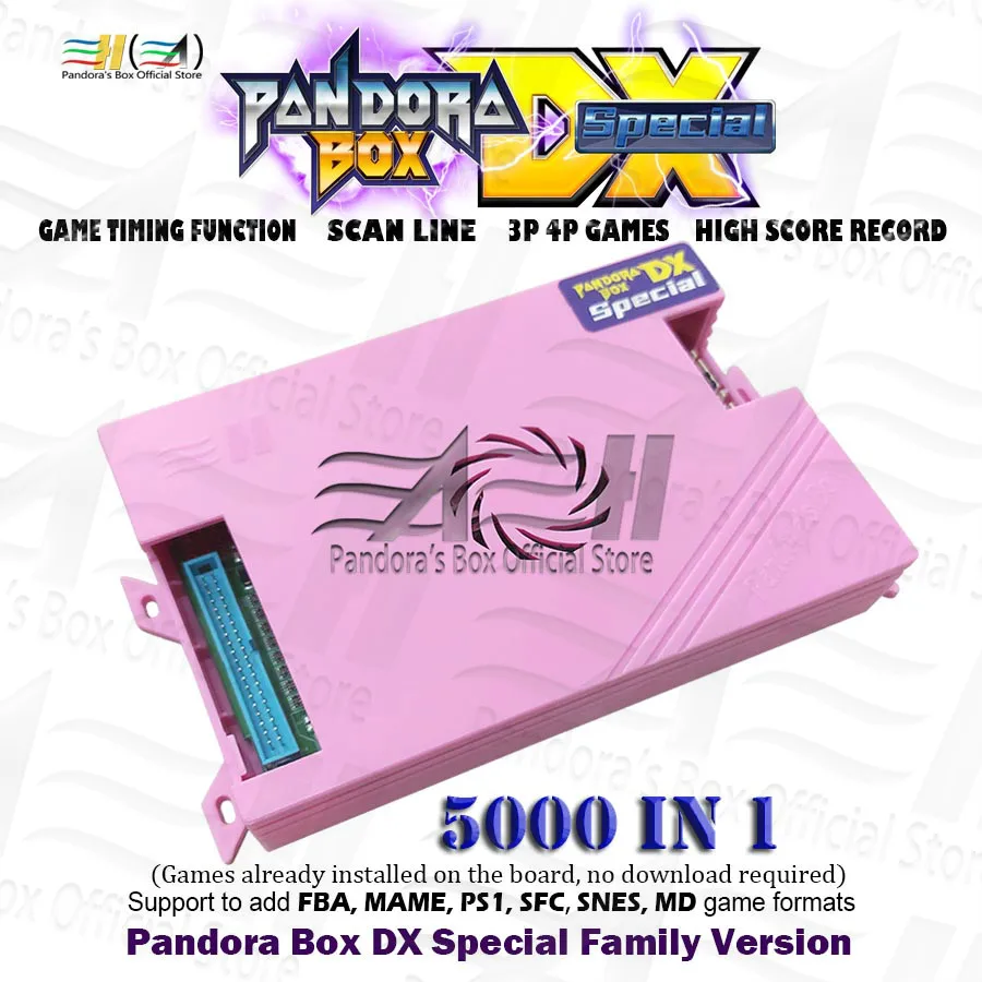 

2021 Pandora Box DX Special family version 5000 in 1 have 3d 3P 4P game Can save game High score record tekken Killer instinct