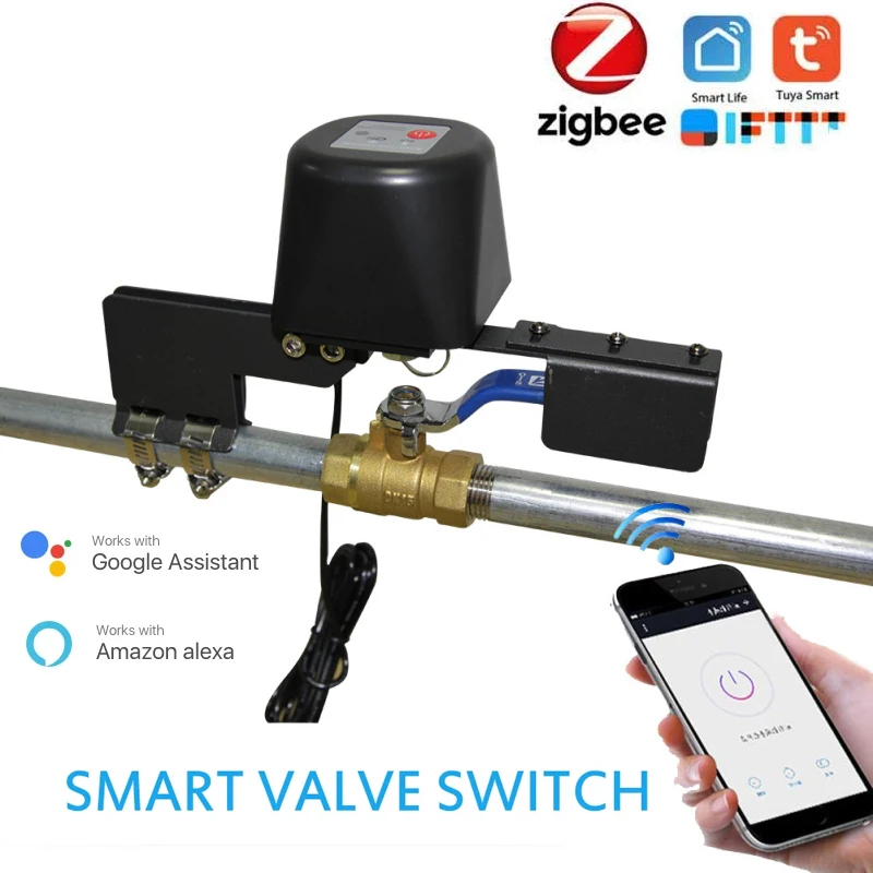 Умный водяной клапан Tuya Zigbee, Wi-Fi Автоматизация с управлением через приложение, работает с Alexa Google Assistant Smart Life
Умный водяной клапан Tuya Zigbee, Wi-Fi Автоматизация с управлением через приложение, работает с Alexa Google Assistant Smart Life