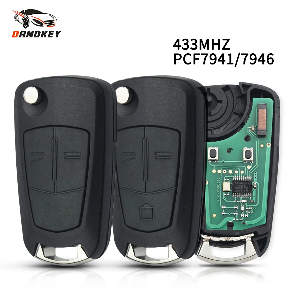 Dandkey PCF7946 A PCF7941 433MHz Flip Remote Key 2/3 Buttons For Opel Vauxhall Astra 2004-2009 Zafira 2005-2013 Vectra 2002-2008
Dandkey PCF7946 A PCF7941 433MHz Flip Remote Key 2/3 Buttons For Opel Vauxhall Astra 2004-2009 Zafira 2005-2013 Vectra 2002-2008