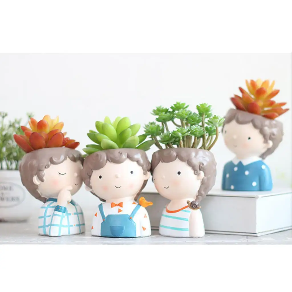 Resin Cute Flowerpot Succulent Planter Bonsai Pot Mini Desktop Ornament Home Office Decor
Resin Cute Flowerpot Succulent Planter Bonsai Pot Mini Desktop Ornament Home Office Decor