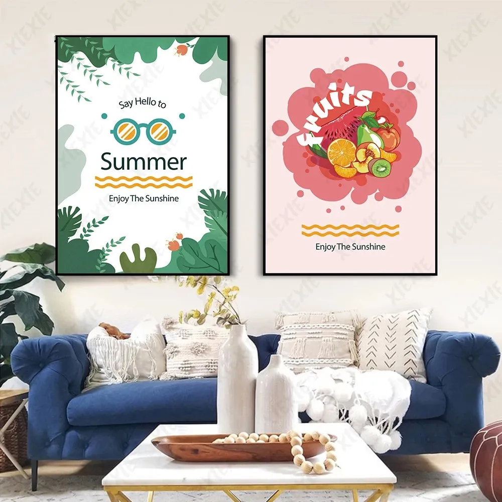 Fresh Summer Poster Wallpaper Fruit Cartoon Canvas Painting Craft Art Holiday Picture for Home Living Room Print Decoration
Fresh Summer Poster Wallpaper Fruit Cartoon Canvas Painting Craft Art Holiday Picture for Home Living Room Print Decoration
