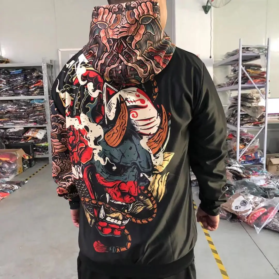 2021 Casual Unisex Jacket Pullover Japanese Samurai Tattoo 3d Printing New Men's Sweatshirt Harajuku Zipper Hoodie
2021 Casual Unisex Jacket Pullover Japanese Samurai Tattoo 3d Printing New Men's Sweatshirt Harajuku Zipper Hoodie