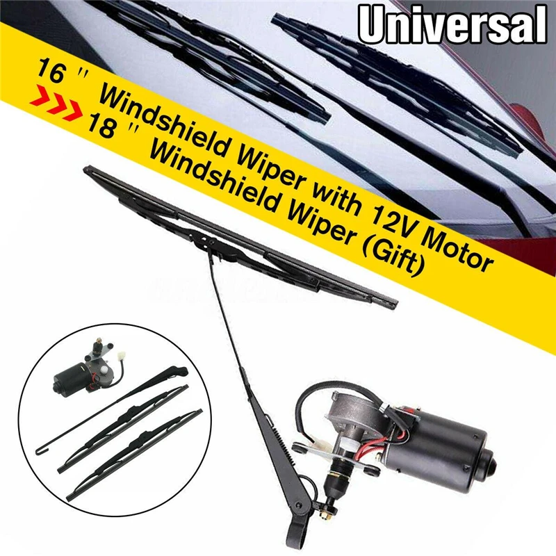 1 Set UTV Universal 16''/18'' Electric Windshield Wiper 12V Motor Kit for Polaris Ranger RZR 900 for Kawasaki MULE for Honda
1 Set UTV Universal 16''/18'' Electric Windshield Wiper 12V Motor Kit for Polaris Ranger RZR 900 for Kawasaki MULE for Honda