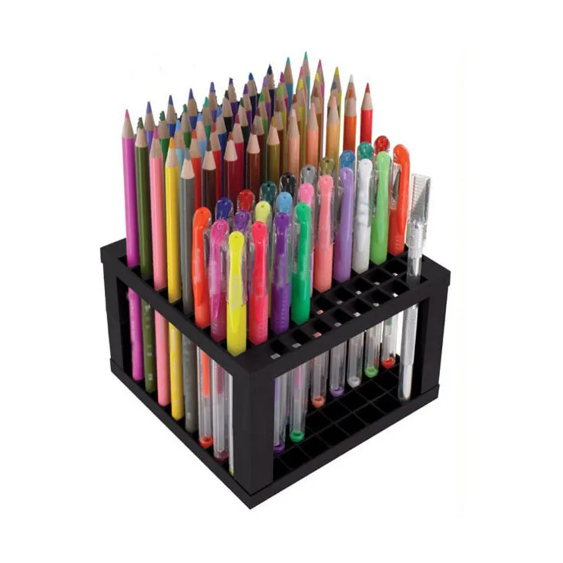 

1 Pcs 96 Holes Pencil & Brush Holder Artist Detachable 96 Hole Pencil Holder for Pens Paint Brushes Colored Pencils Markers Art
