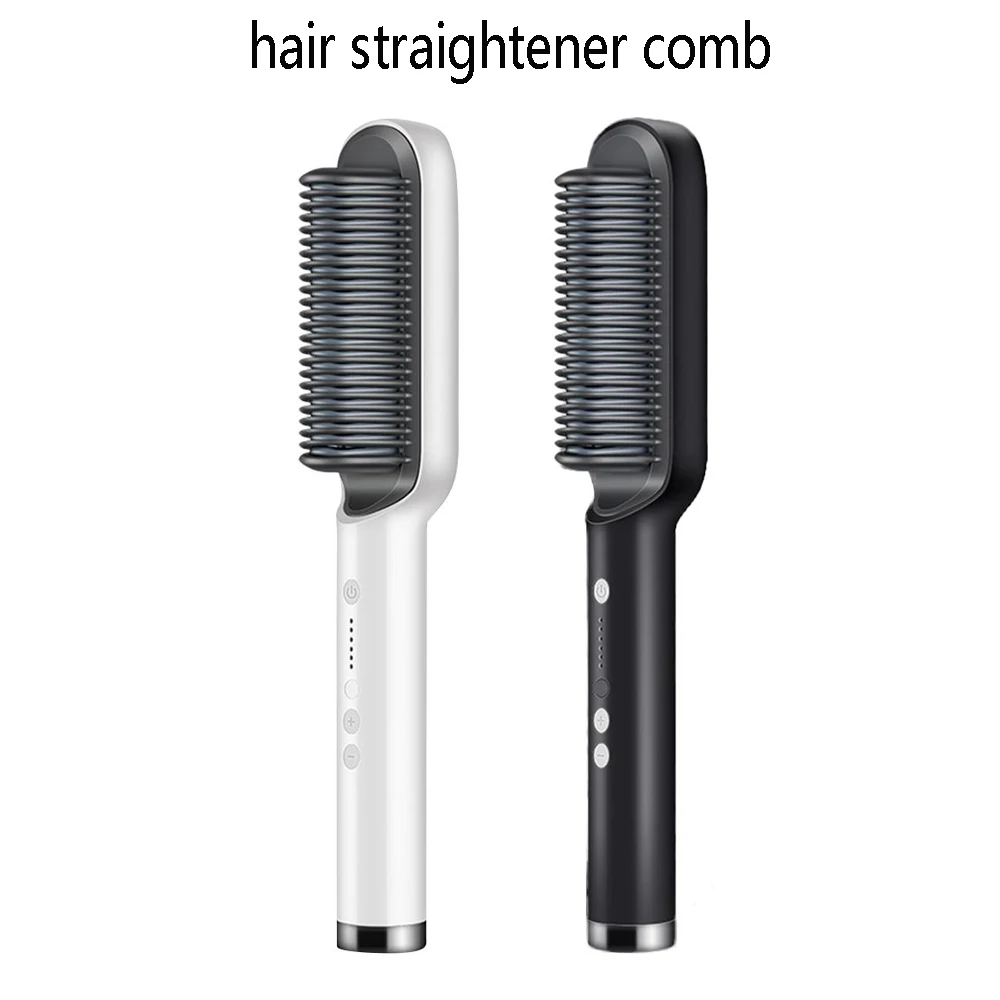 Electric Hair Straightener Comb Curling Comb 2 in 1 Hot Heating Comb Hair Straight Brush Ceramic Curler Professional Heated Comb
Electric Hair Straightener Comb Curling Comb 2 in 1 Hot Heating Comb Hair Straight Brush Ceramic Curler Professional Heated Comb