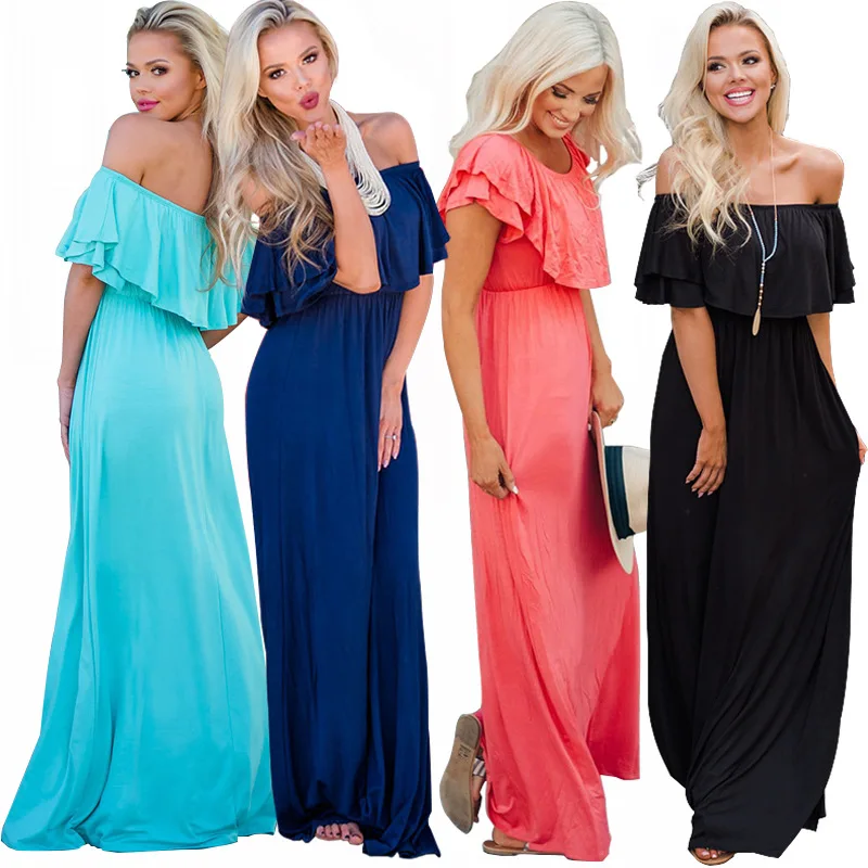 Women's Sexy Casual Dress 2021 Spring and Summer New Party Dress Party Club One Word Neck Dress 4 Colors Available
Women's Sexy Casual Dress 2021 Spring and Summer New Party Dress Party Club One Word Neck Dress 4 Colors Available