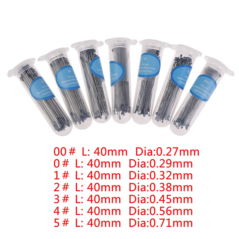 100 Pcs Insect Pins Specimen Needle Stainless Steel For School Lab Entomology Body Dissection Insect Needle With Plastic Box
100 Pcs Insect Pins Specimen Needle Stainless Steel For School Lab Entomology Body Dissection Insect Needle With Plastic Box