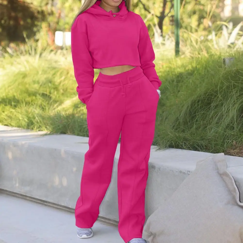 Autumn New Two Piece Set Candy Color Women Hoodie Fleece Sweatshirt Crop Top & Pants Set Tracksuit Sport Jogging Suit
Autumn New Two Piece Set Candy Color Women Hoodie Fleece Sweatshirt Crop Top & Pants Set Tracksuit Sport Jogging Suit