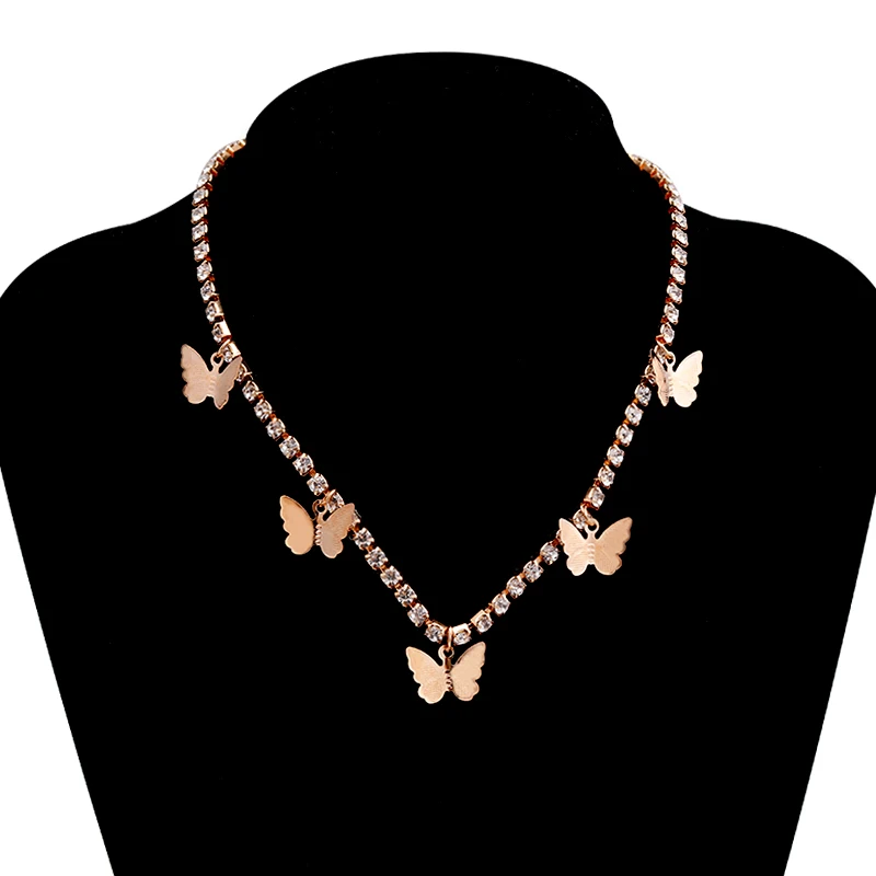 Luxurious Crystal Animal Butterfly Chain Necklaces for Women High Quality Valentine's Day Femme Bijoux Collares
Luxurious Crystal Animal Butterfly Chain Necklaces for Women High Quality Valentine's Day Femme Bijoux Collares