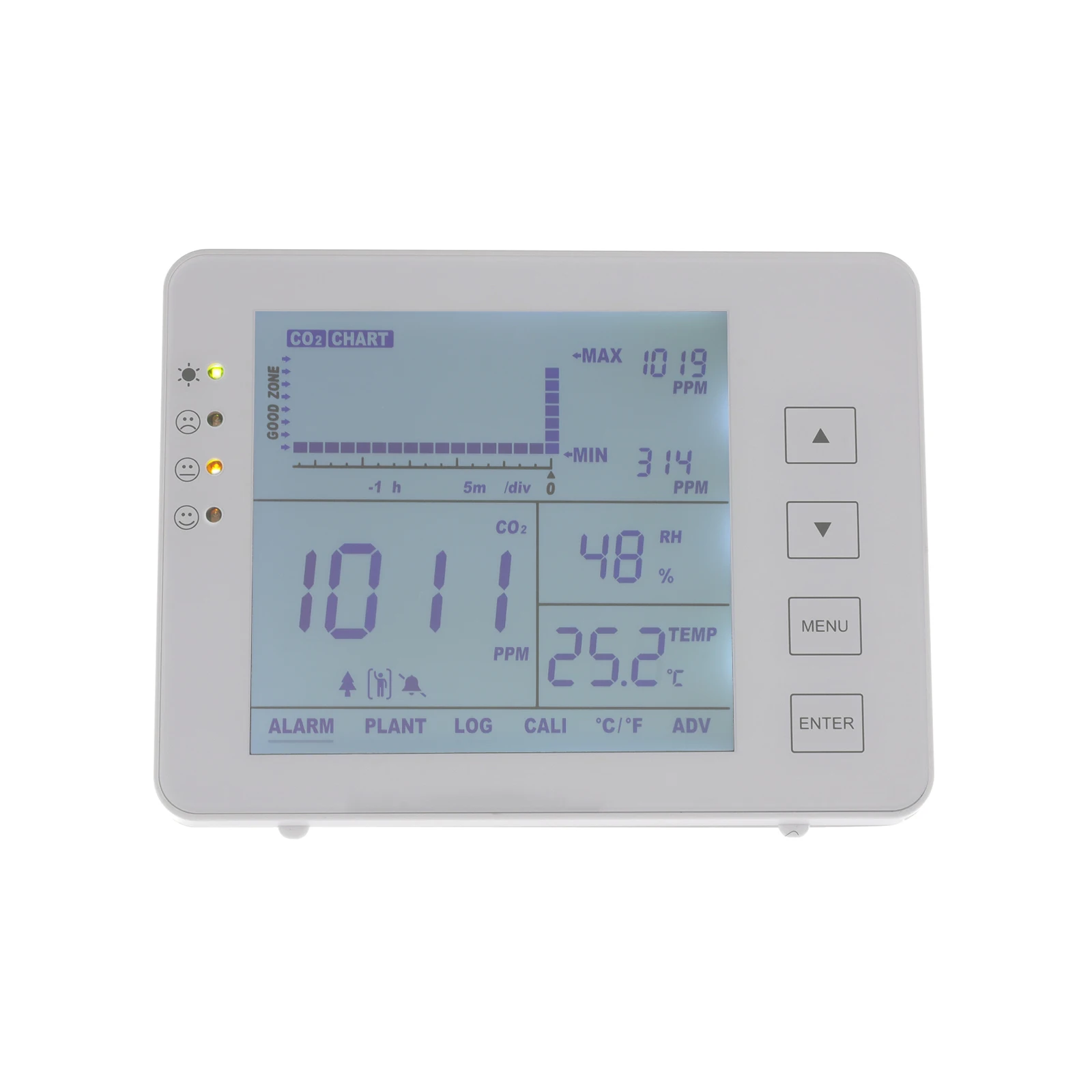 Multifunctional Home Air Quality CO2 Meter Gas Detector Quality Monitor Temperature Relative Humidity NDIR Sensor Data Logger
Multifunctional Home Air Quality CO2 Meter Gas Detector Quality Monitor Temperature Relative Humidity NDIR Sensor Data Logger