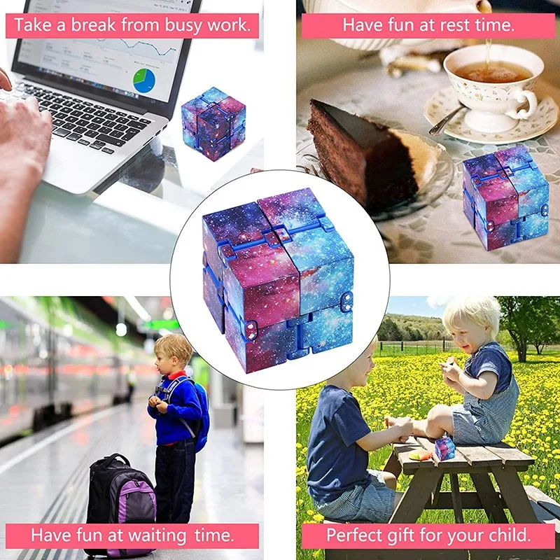 Magic Infinity Cube Hand Mini Toy Finger Anti Stress Relief Endless Cube Blocks for Children Kids Funny Antistress Sensory Toys
Magic Infinity Cube Hand Mini Toy Finger Anti Stress Relief Endless Cube Blocks for Children Kids Funny Antistress Sensory Toys