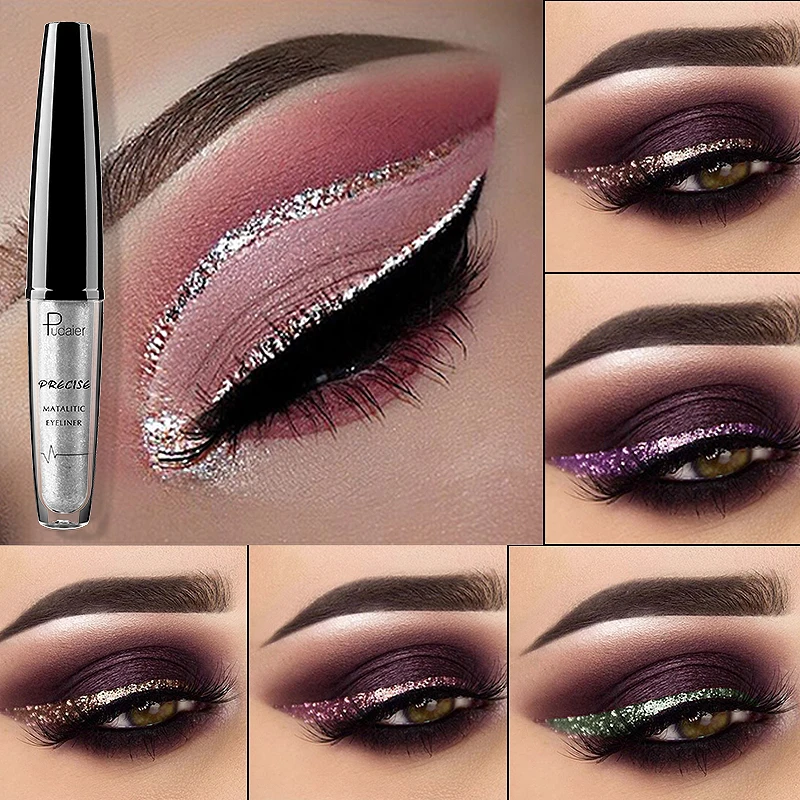 New Professional Shiny Eye Liner Pen Cosmetics for Women Silver Rose Gold Color Liquid Glitter Eyeliner Eye Makeup Beauty Tools
New Professional Shiny Eye Liner Pen Cosmetics for Women Silver Rose Gold Color Liquid Glitter Eyeliner Eye Makeup Beauty Tools