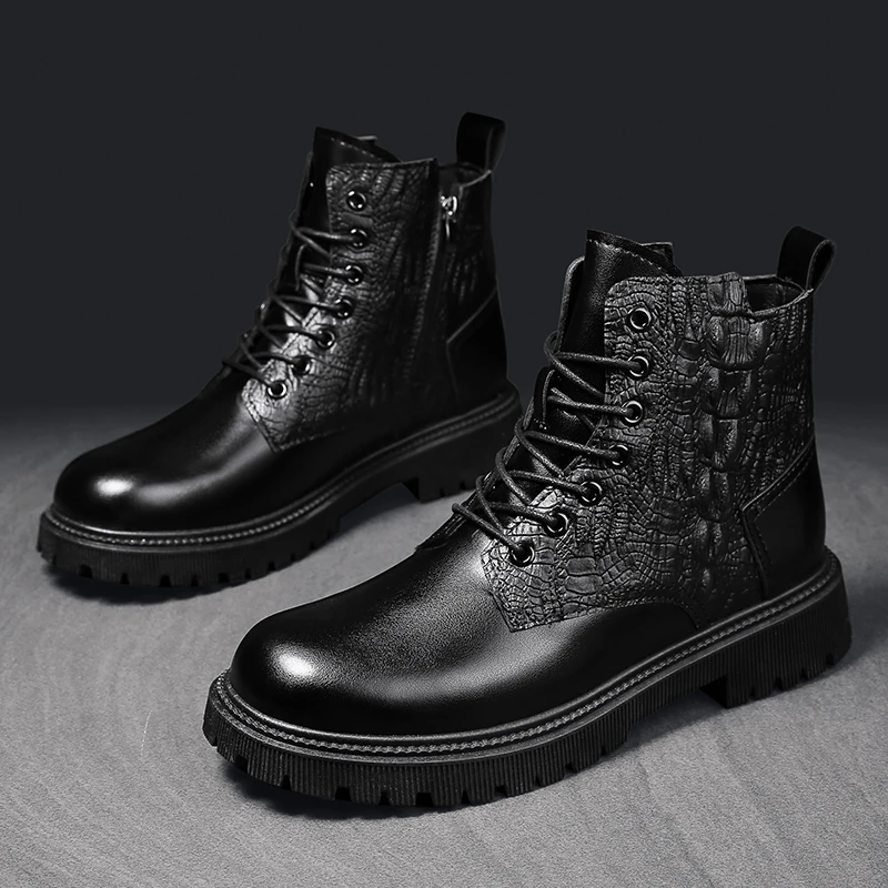 Fashion Men's Casual Shoes Soft Genuine Leather Driving Shoes Mens Comfortable City Office Daily Walking Boots Men Tooling Boots
Fashion Men's Casual Shoes Soft Genuine Leather Driving Shoes Mens Comfortable City Office Daily Walking Boots Men Tooling Boots
