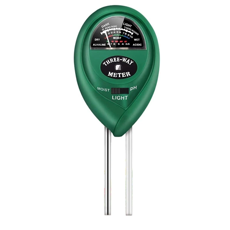 3 in 1 PH Meter Moisture/Light/PH Test Acidity Humidity Garden Plants Flowers Moist Tester Water Monitor
3 in 1 PH Meter Moisture/Light/PH Test Acidity Humidity Garden Plants Flowers Moist Tester Water Monitor
