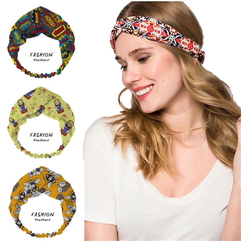 Fashion Women Summer Bohemian Hair Bands Print Headbands Retro Turban Bandage Bandanas HairBands Hair Accessories Headwrap
Fashion Women Summer Bohemian Hair Bands Print Headbands Retro Turban Bandage Bandanas HairBands Hair Accessories Headwrap
