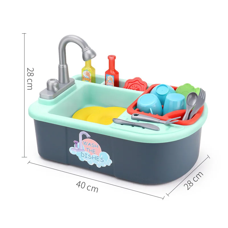 Electric/ Manual Kids Girls Kitchen Sink Pretend Play Toys Set Real Working Faucet & Washing Tools Play House Toys
Electric/ Manual Kids Girls Kitchen Sink Pretend Play Toys Set Real Working Faucet & Washing Tools Play House Toys
