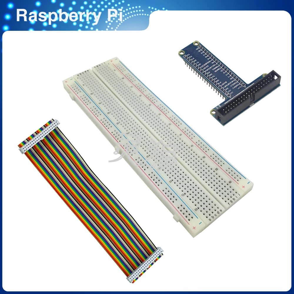 

ITINIT R66 Raspberry Pi 40 Pin GPIO Extension Board + MB-102 Breadboard PCB Bread Board + GPIO Cable Adapter For Arduino UNO