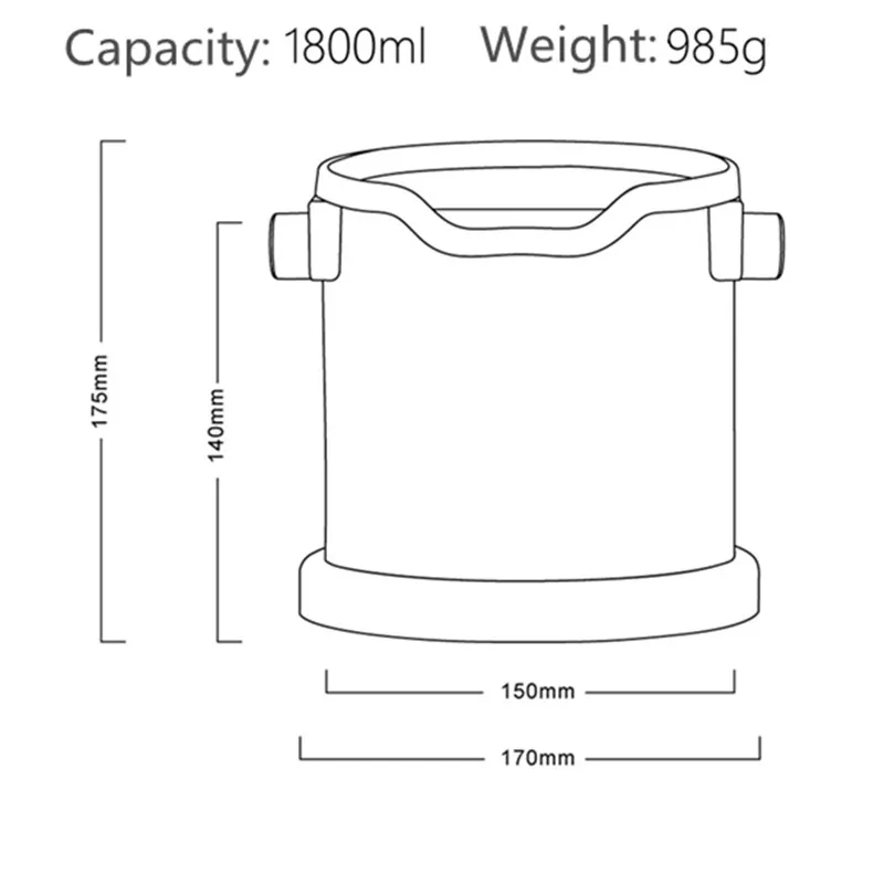 1800ml Stainless Steel Espresso Knock Box Anti slip Coffee Grind Dump Bin Waste Bin with Detachable Knock Bar Barista
1800ml Stainless Steel Espresso Knock Box Anti slip Coffee Grind Dump Bin Waste Bin with Detachable Knock Bar Barista