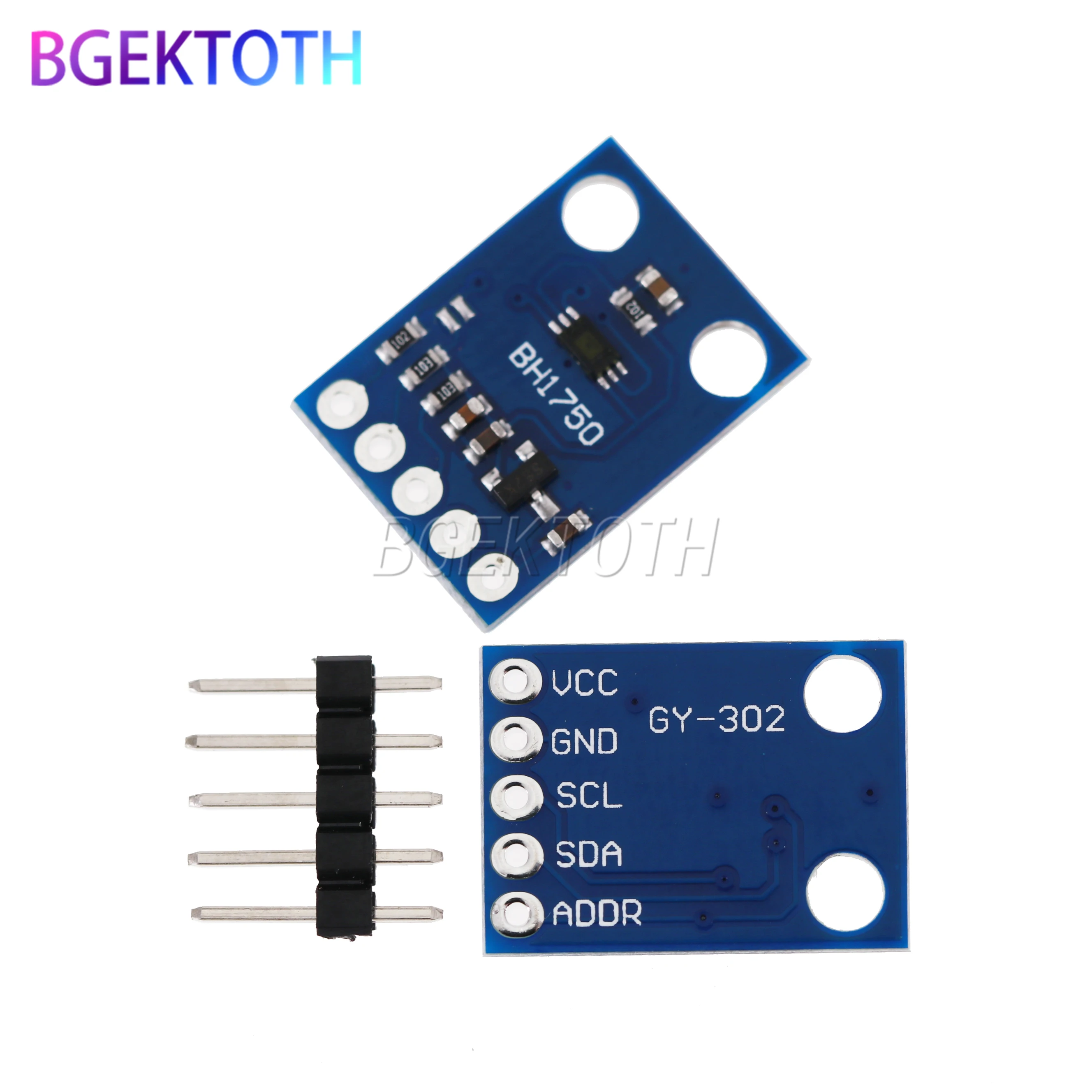 GY-302 BH1750 BH1750FVI модуль интенсивности света освещения 3V-5V
GY-302 BH1750 BH1750FVI модуль интенсивности света освещения 3V-5V