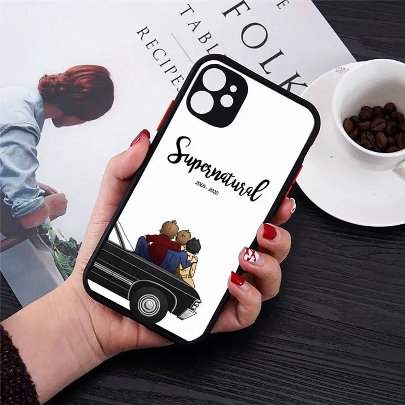 Supernatural SPN Dean And Sam Phone Case Matte Transparent for iPhone 7 8 11 12 s mini pro X XS XR MAX Plus cover funda
Supernatural SPN Dean And Sam Phone Case Matte Transparent for iPhone 7 8 11 12 s mini pro X XS XR MAX Plus cover funda